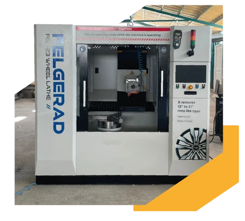 Felgerad CNC jant tornasının önden görünümü